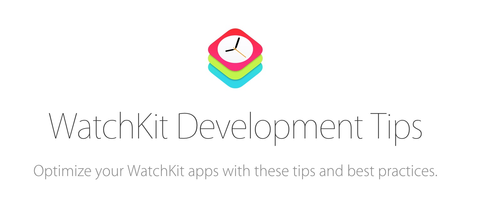 WatchKit Development Tips 中文版